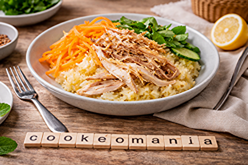 Riz de poulet parfumé au gingembre au robot multi-cuiseur cookéo