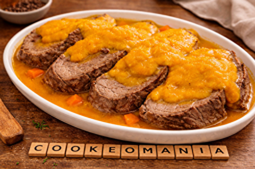 Rôti de bœuf aux carottes et légumes fondants au multicuiseur Moulinex