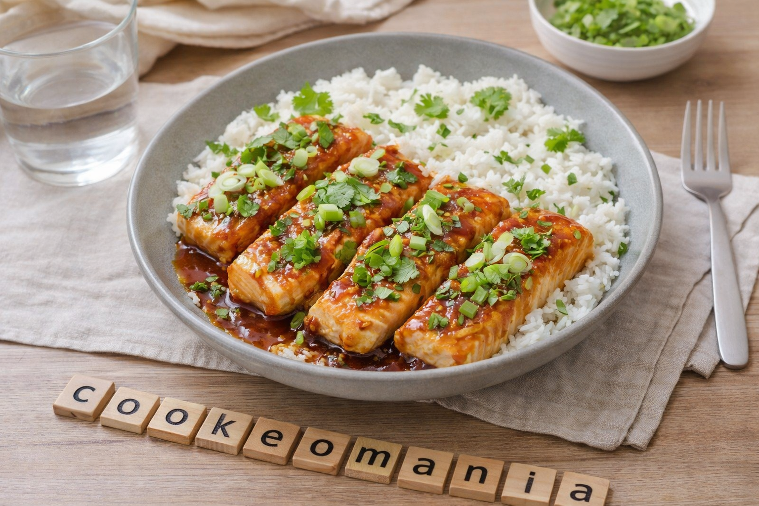 Saumon teriyaki express au multicuiseur Moulinex