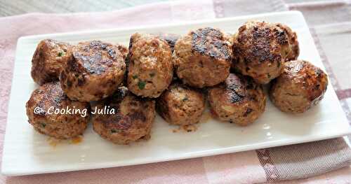 BOULETTES DE BŒUF AU CHORIZO