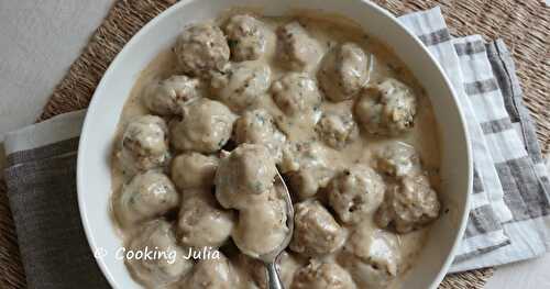 BOULETTES DE VIANDE À LA SUÉDOISE  