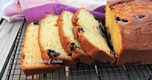 CAKE AUX MYRTILLES, YAOURT ET CITRON