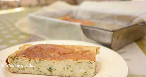 CLAFOUTIS DE COURGETTES AU CHÈVRE FRAIS