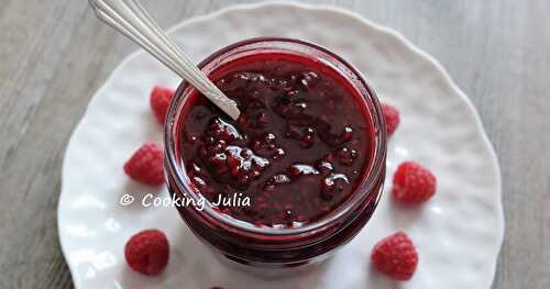 CONFITURE DE FRAMBOISES AU MICRO-ONDES