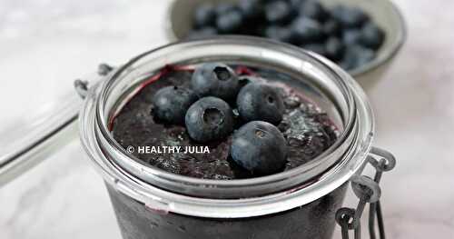 CONFITURE DE MYRTILLES MI-CUITE ET MIXÉE