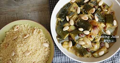 COURGETTES CONFITES FAÇON TAJINE