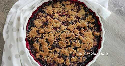 CRUMBLE DE FRUITS ROUGES AU MUESLI