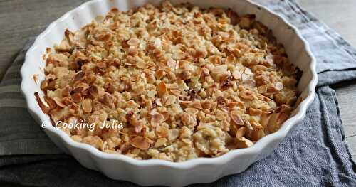 CRUMBLE POMME-BANANE À L'AMANDE 