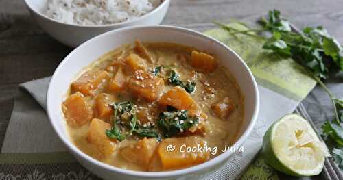 CURRY DE POTIRON AU LAIT DE COCO (PASSE-PLATS ENTRE AMIS #11)