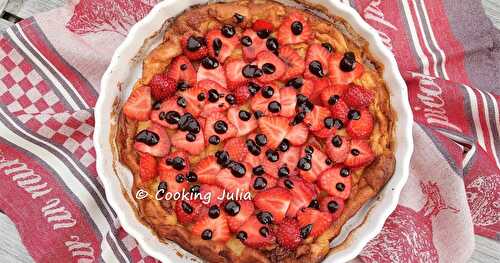 DUTCH BABY PANCAKE FRAISES-CHOCOLAT DE CLÉMENT 