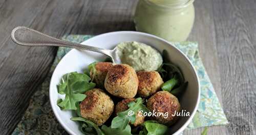 FALAFELS TRADITIONNELS, SAUCE AVOCAT AU TAHIN