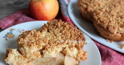 GÂTEAU AUX POMMES FAÇON STREUSEL