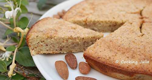 GÂTEAU MOELLEUX À L'OKARA D'AMANDE 