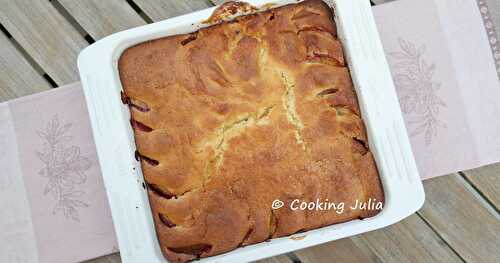 GÂTEAU MOELLEUX AUX PÊCHES