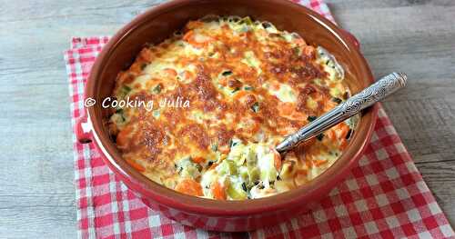 GRATIN DE CAROTTES ET POIREAUX