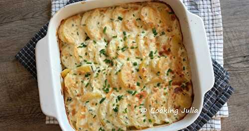 GRATIN DE POMMES DE TERRE AU BOURSIN