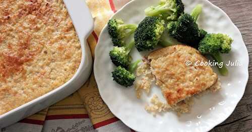 GRATIN DE QUINOA AU JAMBON ET PARMESAN