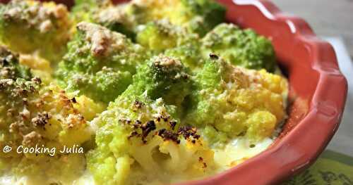 GRATIN LÉGER  DE CHOU ROMANESCO