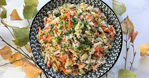 JULIENNE DE LÉGUMES, RIZ ET QUINOA