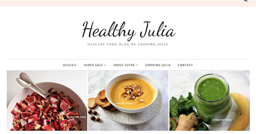 LANCEMENT DE MON NOUVEAU BLOG HEALTHY JULIA !