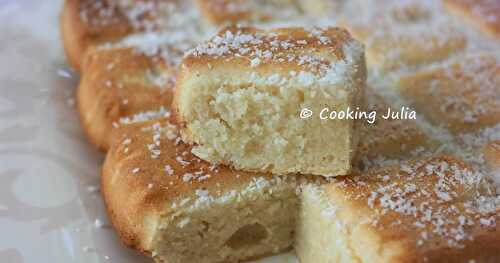 MOELLEUX AU CHOCOLAT BLANC ET NOIX DE COCO