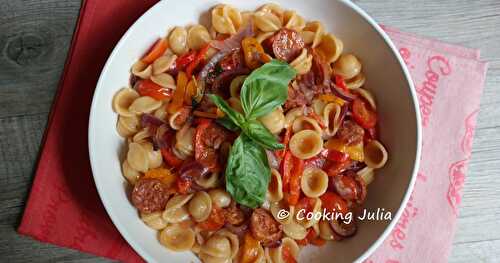 ONE PAN PASTA AU CHORIZO ET POIVRON