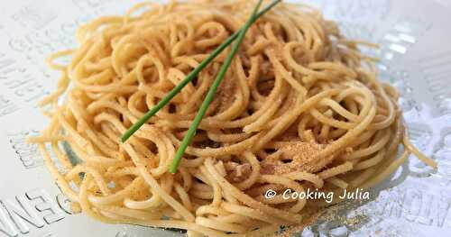 PÂTES À LA CHAPELURE (PASTA CON LA MOLLICA)