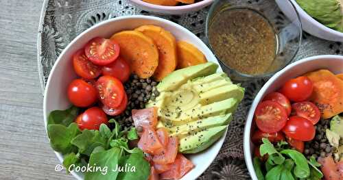 POKE BOWL SAUMON-LENTILLES