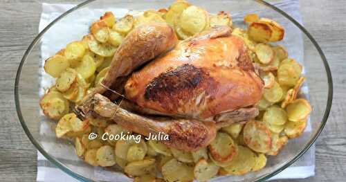 POULET RÔTI AUX POMMES DE TERRE