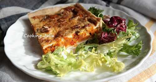 QUICHE AU POTIMARRON ET CRÈME DE ROQUEFORT 