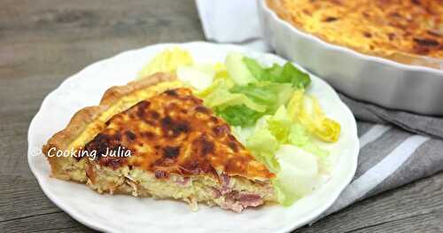 QUICHE LORRAINE LÉGÈRE AU FROMAGE BLANC