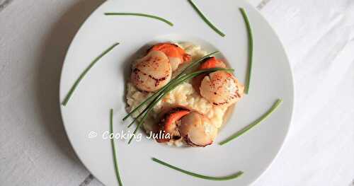 RISOTTO CRÉMEUX AU PARMESAN ET SAINT-JACQUES