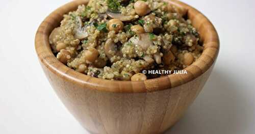 RISOTTO DE QUINOA AUX CHAMPIGNONS BRUNS