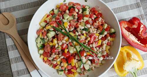 SALADE DE HARICOTS BLANCS AUX CRUDITÉS 