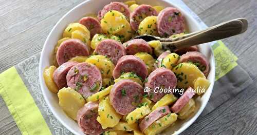 SALADE DE POMMES DE TERRE ET SAUCISSON DE LYON