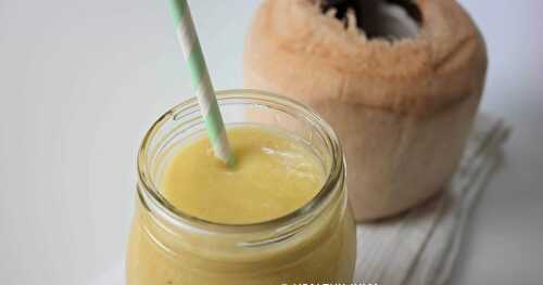 SMOOTHIE MANGUE ET NOIX DE COCO FRAÎCHE