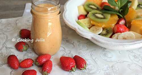 SMOOTHIE MULTIFRUITS ET SA SALADE DE FRUITS