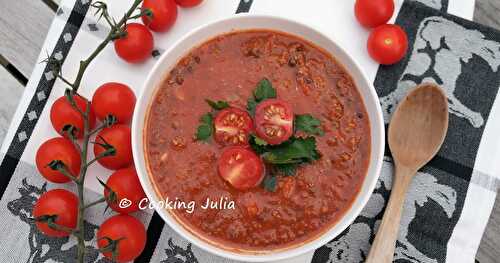 SOUPE À LA VIANDE HACHÉE 