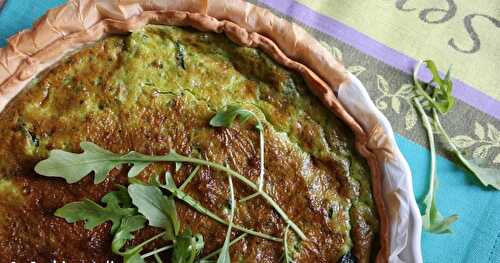 TARTE AUX LÉGUMES ET PESTO D’ÉPINARDS 