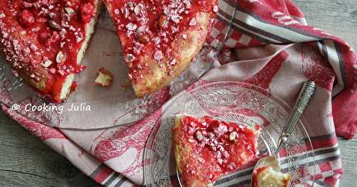 TARTE BRIOCHÉE AUX PRALINES ROSES (OCTOBRE ROSE)