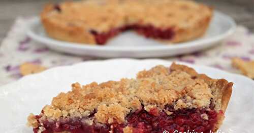 TARTE CRUMBLE AUX FRAMBOISES