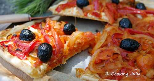 TARTE FINE AU CHÈVRE ET LÉGUMES DU SUD