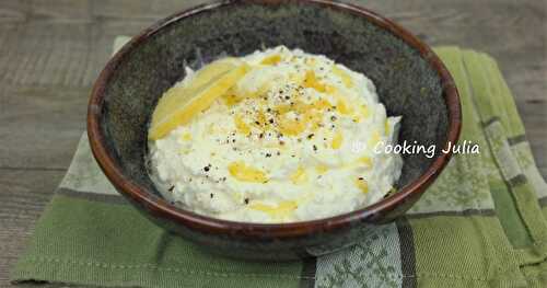 TARTINADE DE FETA AU CITRON