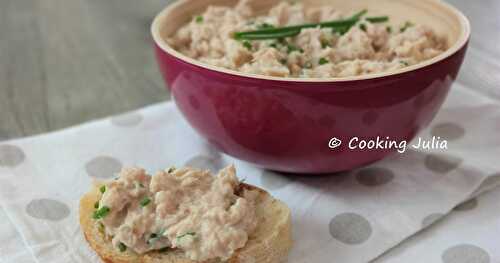 TARTINADE DE THON ALLÉGÉE 