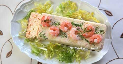 TERRINE DE CREVETTES ET SAUMON FUMÉ 