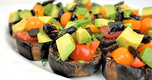 TOASTS D'AUBERGINES AUX LÉGUMES