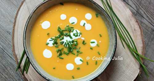 VELOUTÉ DE COURGE MUSCADE ET PATATE DOUCE