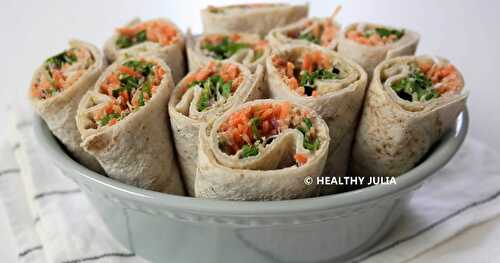 WRAPS AUX CRUDITÉS ET HOUMOUS