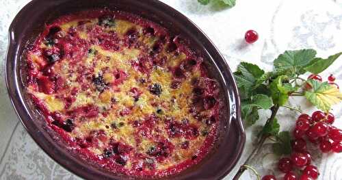 FLAN AUX GROSEILLES ET CASSIS