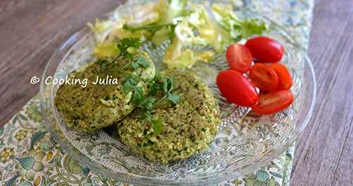 GALETTES DE TOFU AU PESTO DE KALE